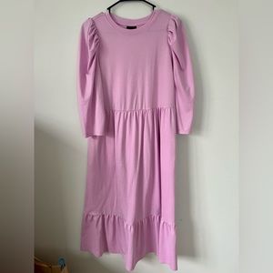 Who What Wear lavender puff sleeve dress